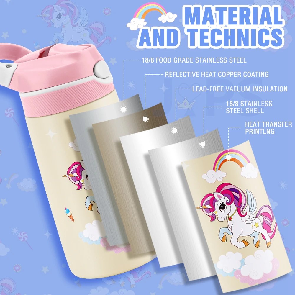 400ML Children Thermal Bottle Unicorn Water Bottle Keep Cold Water Bottle Portable Travel School Water Bottle for Kids Free BPA 400ML Children Thermal Bottle Unicorn Water Bottle Keep Cold Water Bottle Portable Travel School Water Bottle for Kids Free BPA