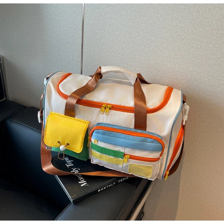 Travel Bag, Duffel Bag Cosmetics Bag, Professional Fitness Bag, Yoga Swimming Training Backpack, Satchel Shoulder Crossbody Tote Bag, Suitable for Men and Women