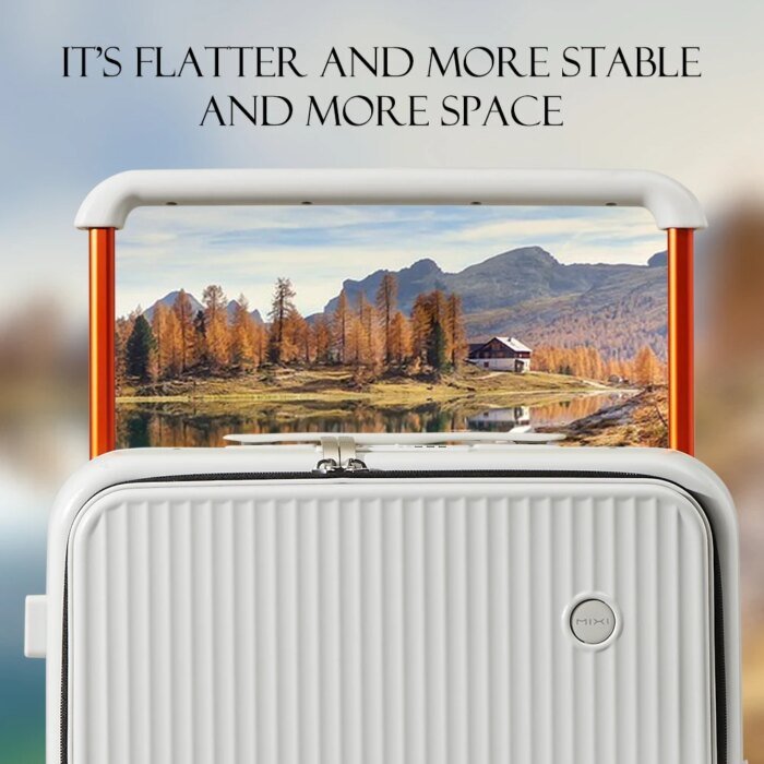Front Laptop Pocket Suitcase Wide Handle Travel Suitcase Men 20''Carry-On Luggage Women PC Aluminum Frame Trolley Case 24'' - Image 4