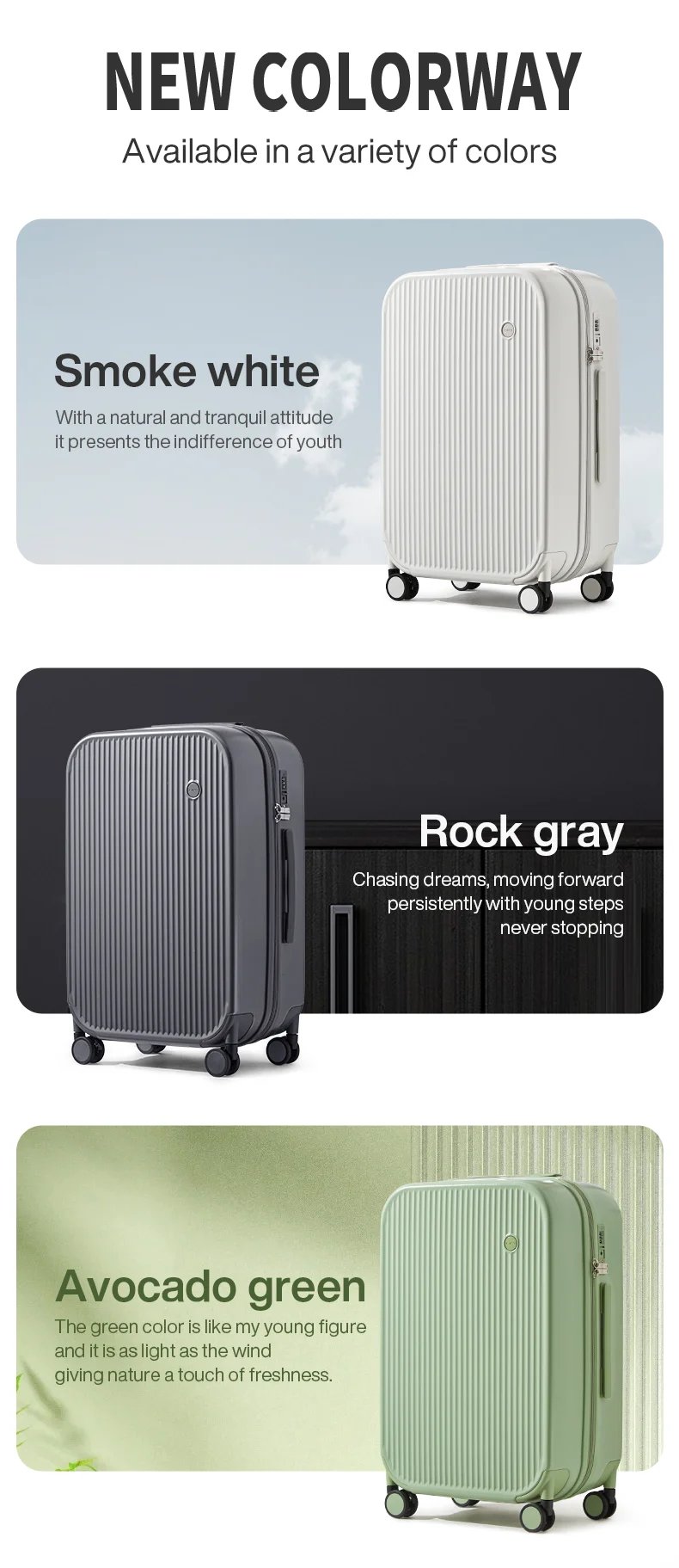 Mixi 2024 New Design Suitcase Carry On Luggage with Cup Phone Holder Hard Shell Rolling Luggage PC Spinner Wheels Trolley Case