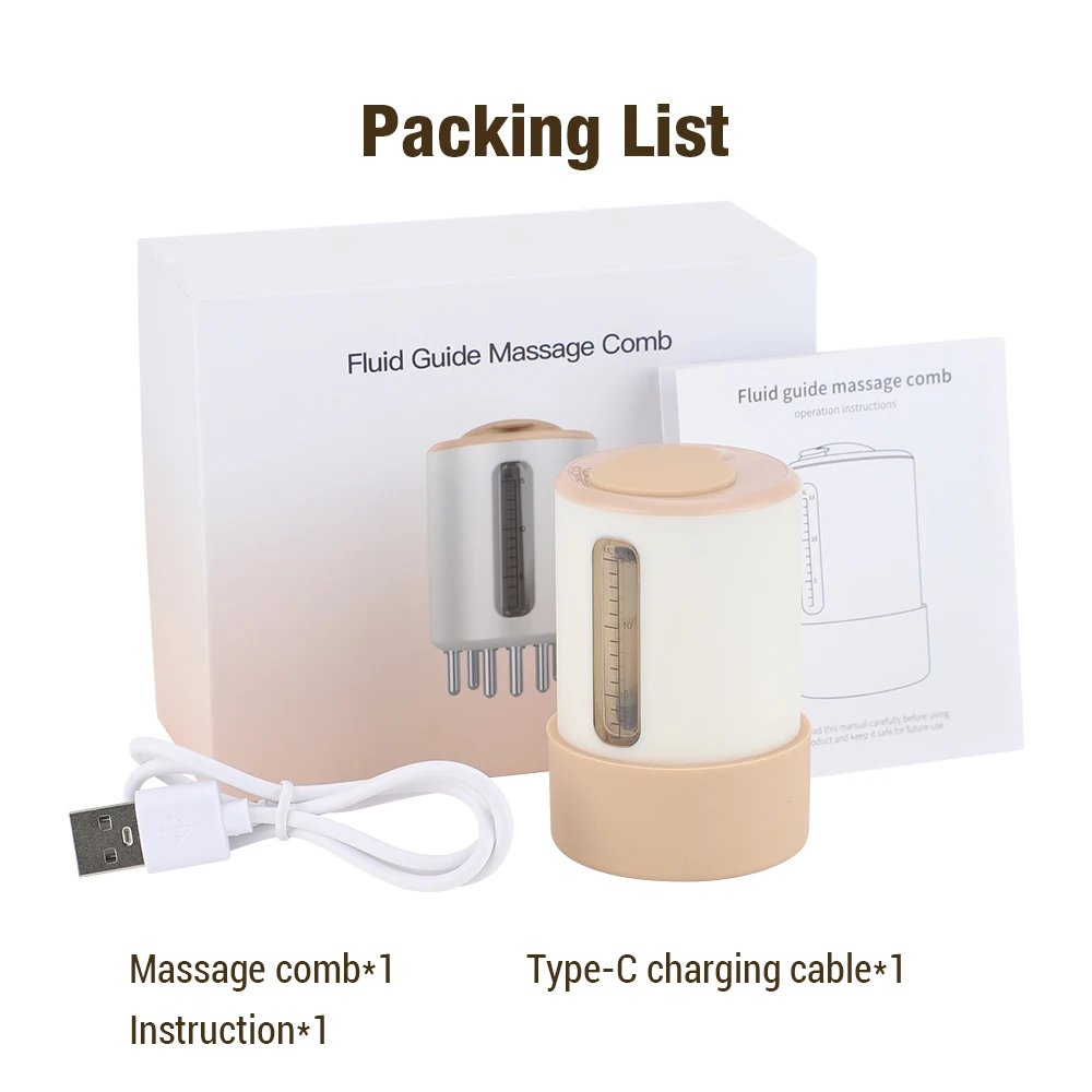 Electric Intelligence Scalp Massage Applicator Hair Care Essential Oil Ball Massage Red Light Vibration Hair Generative Artifact
