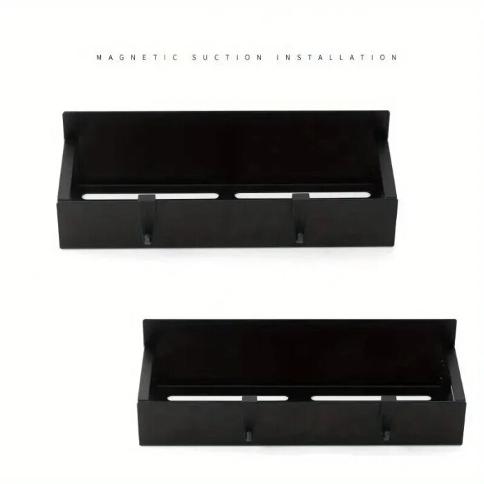 2pcs Magnetic Storage Shelf Household Kitchen Refrigerator Washing Machine Side Hanging Storage Rack, Multifunctional Storage - Image 3